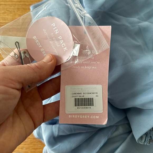 Birdy Grey Bridesmaid Dress - Gwennie Style, Dusty Blue, Sz XS, NWT - Picture 6 of 6